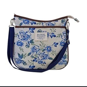 Sloane Ranger Floral Crossbody Bag in Blue